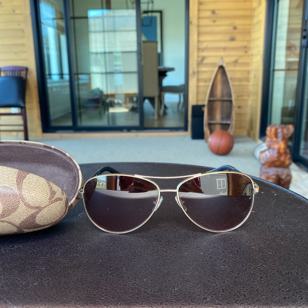 Coach sunglasses + case